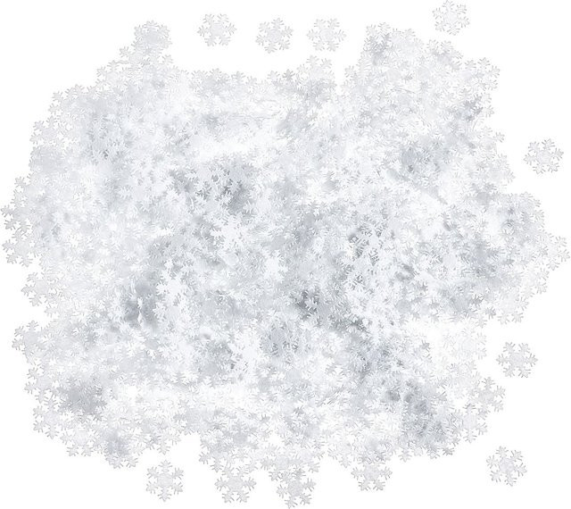 VBS XXL Filz-Streuteile Schneeflocke in Weiß - Bild 1