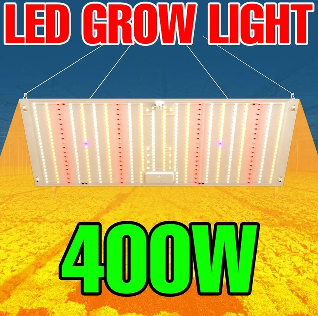 CanLing 400W LED Vollspektrum Quantum Board Pflanzenlampe mit UV-Licht für Gewächshaus, Hydrokultur und Indoor-Anbau in Weiß - Bild 1