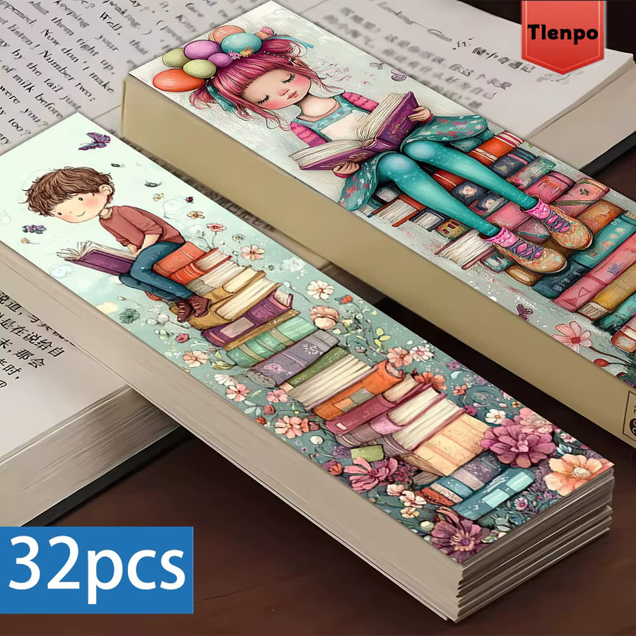32 Stück kreative Lesezeichen aus Papier in Multicolour für Lehrergeschenke und Schulanfang - Bild 3