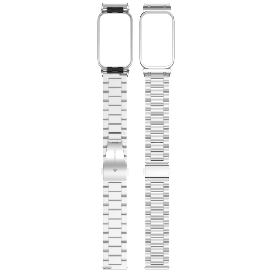 Xiaomi Uhrenarmband Edelstahl, Drei-Perlen-Metallband, Silber, Unisex - Bild 1