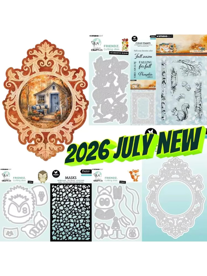 Metall-Stanzformen Liebe und Blumen 2025 für Scrapbooking und Basteln in Silber - Bild 2