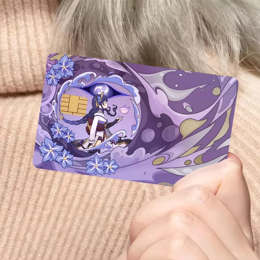 Genshin Impact, Anime-Bank-Kreditkarten, Buspass-Aufkleber, wasserfeste Aufkleber - Bild 4