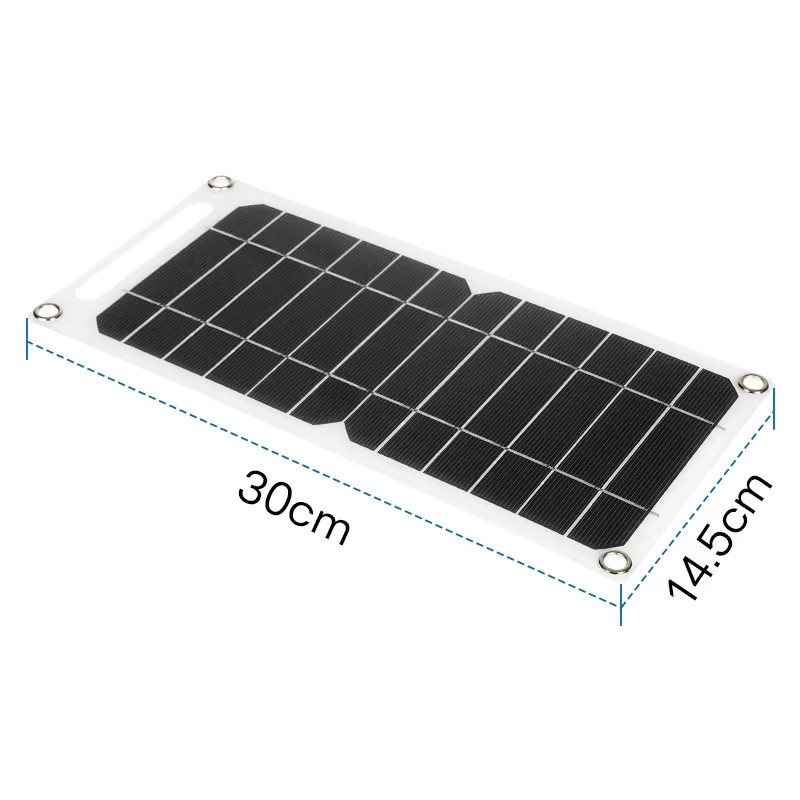 luxuglow Tragbares Sunpower Solarpanel 35W mit USB-Stabilisator-Ladegerät in Schwarz - Bild 6
