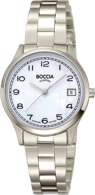 Boccia Damenuhr, Quarz, Titan, 31 mm, Perlmutt, 5 ATM - Bild 1