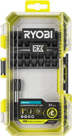 Ryobi Bit-Set RARXSD31 schlagfest 31-teilig LINK-System kompatibel grün und gelb - Bild 1