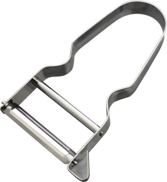 Schneider Sparschäler aus Edelstahl in Silber, Klingenlänge: 5 cm, B: 4,2 cm, L: 11 cm - Bild 1