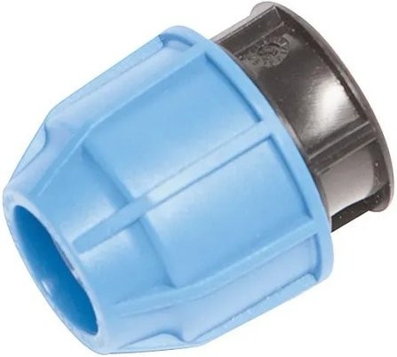 LUX-TOOLS Endkappe für PE-Rohre Ø 25 mm aus Kunststoff in Blau - Bild 1