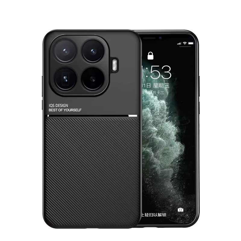 Stoßfeste Leder-Schutzhülle für Xiaomi 17T, 15T Pro und MI 15T mit magnetischer Autohalterung in Blau oder Schwarz - Bild 4