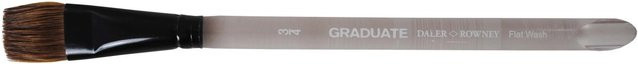 Daler-Rowney Graduate Aquarellmalpinsel aus Ponyhaar und synthetischer Fasermischung Größe 3/4 - Bild 1