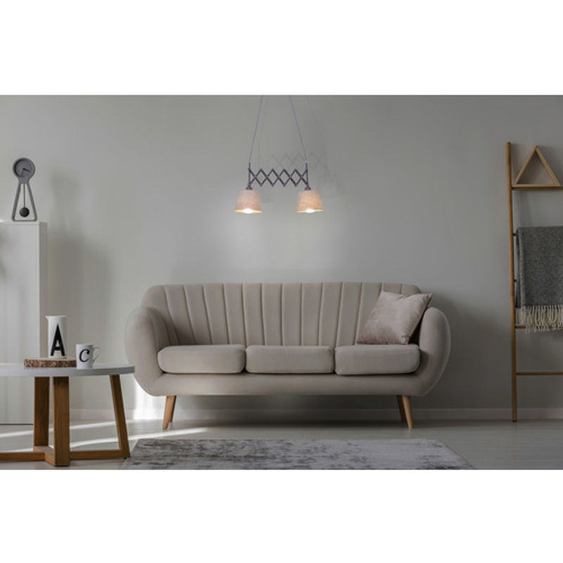 Näve Pendelleuchte Adrienne E27 in Beige - Bild 3