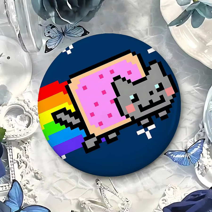 Bilibili Anstecknadeln, runde Broschen, Weißblech, Bunt - Bild 5