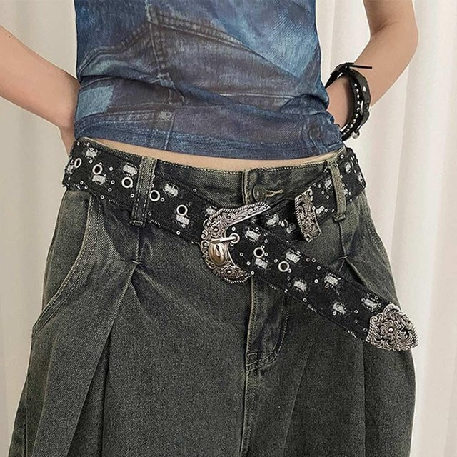 OTjianshe Gürtel, PU-Leder, Schwarz, Unisex - Bild 1