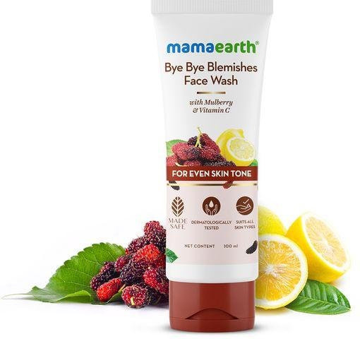 Mamaearth Bye Bye Blemishes Gesichtswaschgel, 100 ml, Vitamin C - Bild 1