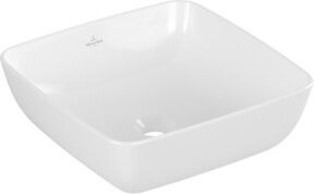Villeroy & Boch Aufsatzwaschtisch Artis aus Keramik, quadratisch, Weiß, B/T: 41 x 41 cm - Bild 1