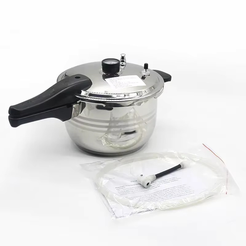 Hochdruck-Kochtopf für Labor-Orthodontie-Geräte und Prothesenbasismaterialien zur Polymerisation, Silber, Durchmesser: 22 cm - Bild 2