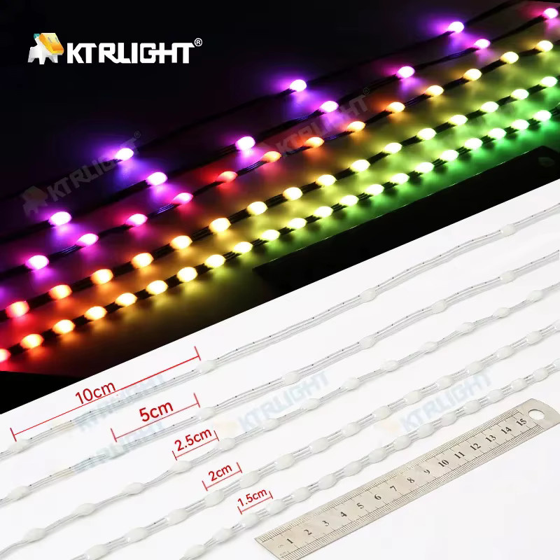 KTRLIGHT RGBIC LED-Streifen Lichterkette für Outdoor mit WS2811 adressierbaren Farben 12V/5V - Bild 2