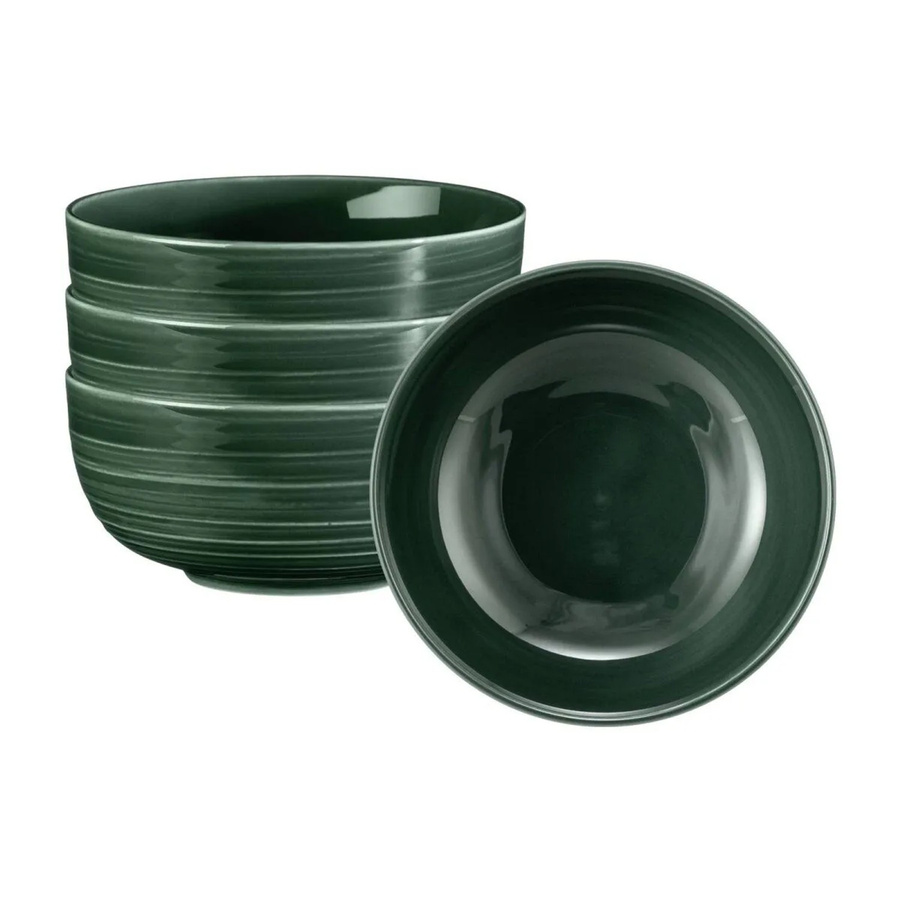 Seltmann Weiden Terra Müslischalen 4er Set in Grün und Braun Durchmesser: 15 cm - Bild 2