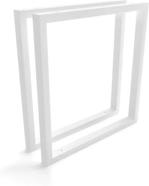 HEVVA Waschtischhalterung REUSS 2er Set Weiß matt, Tiefe: 40 cm - Bild 1