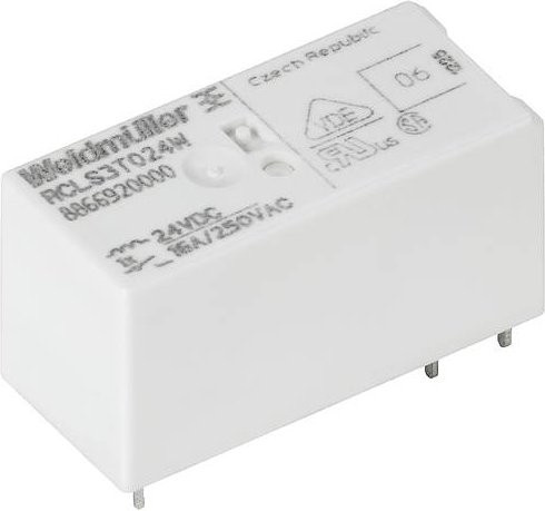 Weidmüller RCL314012W Steckrelais 12 V/DC 16A 1 Wechsler Weiß 20 Stück - Bild 1