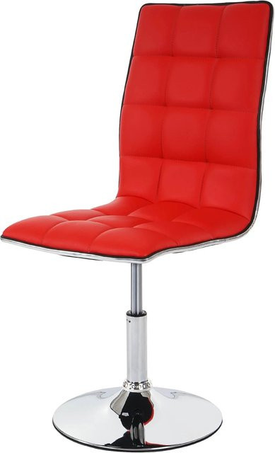 CHEFGASTRO Esszimmerstuhl 2er-Set Modern Rot Kunstleder mit gestepptem Rautenmuster, H x B x T: 103 x 43 x 54 cm, Sitzhöhe: 41 cm - Bild 1