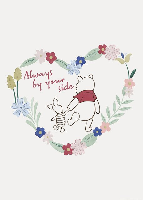 Komar Wandbild Disney Winnie the Pooh Always by Your Side, Poster, Bunt, Breite: 50 cm, Höhe: 70 cm - Bild 1