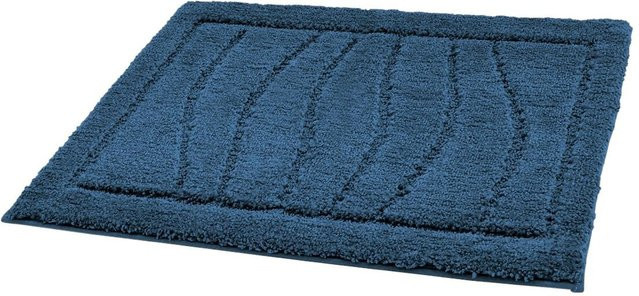 Tuffi Badematte Lasse Maritime Petrol aus Polyester mit Oeko-Tex Standard 100 und schnelltrocknender Funktion, B/T: 65 x 55 cm - Bild 1
