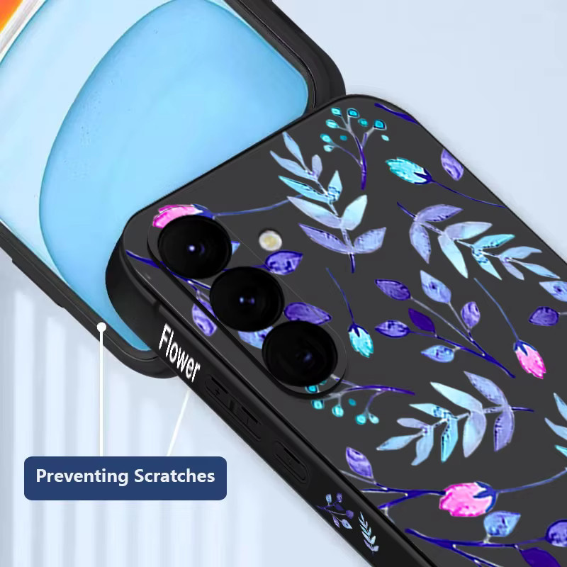 Bunte Blatt Handyhülle Soft Cover für Samsung Galaxy S25 S24 S23 S22 Ultra S23 Plus S24 FE A56 A16 A36 A55 A54 A15 A14 A35 5G in Mehrfarbig - Bild 5