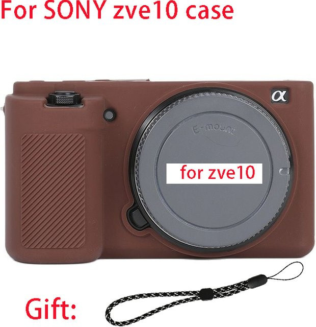 JAOUCAM Silikon-Kameratasche in Pink für Sony ZVE10, stoßfeste und kratzfeste Softshell-Schutzhülle - Bild 1