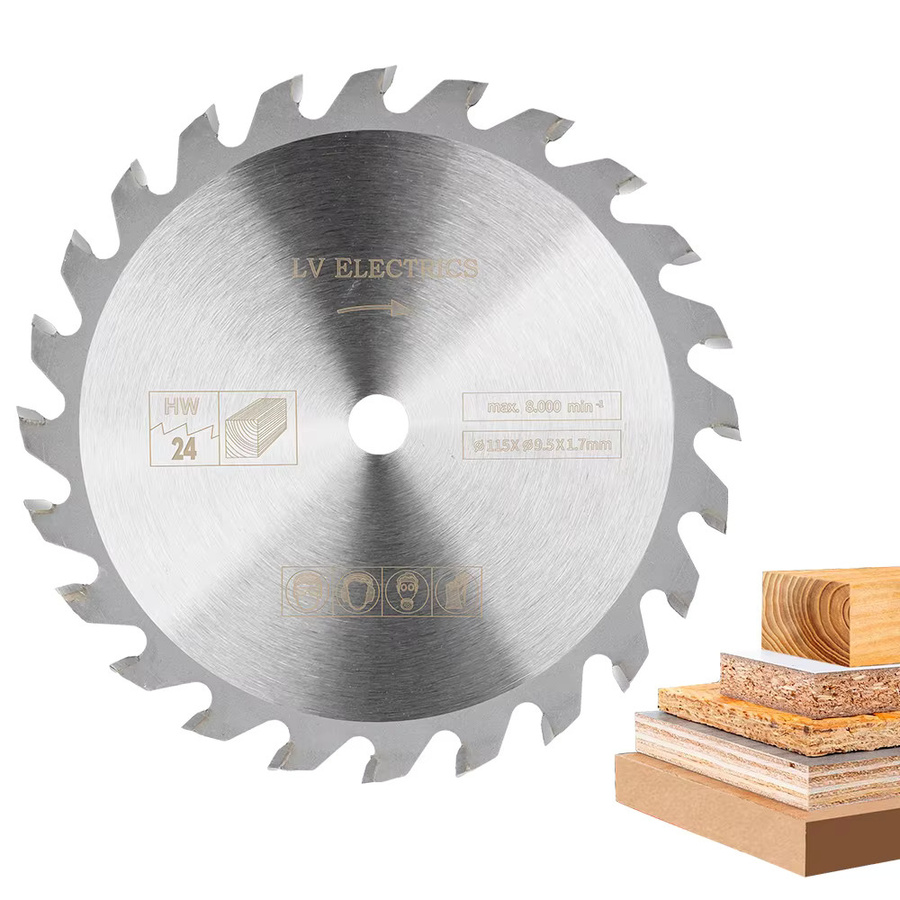 HAMPTON Kreissägeblatt für Winkelschleifer mit Hartmetallspitze TCT zur Holz-Trennung, Durchmesser: 115 mm - Bild 5