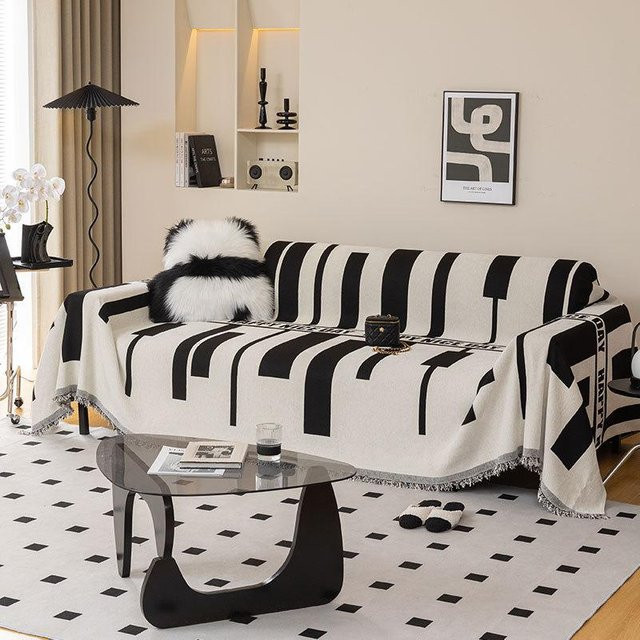 Luxuriöses Chenille Sofahandtuch Super Six als universeller Sofabezug gegen Katzenkratzen, B/B: 180 x 130 cm - Bild 1