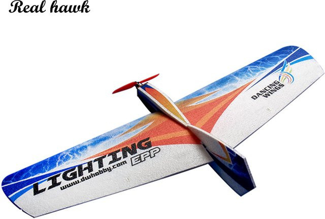 Real Hawk EPP Flugzeug RC Schaum Flugzeug, Modell Kit, mit Beleuchtung - Bild 1