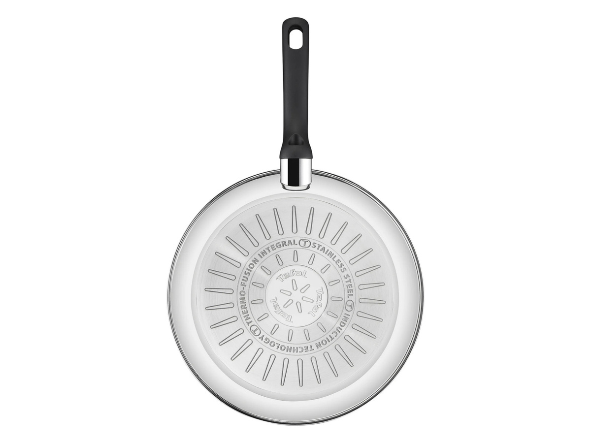 Tefal Duetto Edelstahl-Bratpfanne mit Non-Stick-Beschriftung, Farbe: Silber, Durchmesser: 24 cm - Bild 2