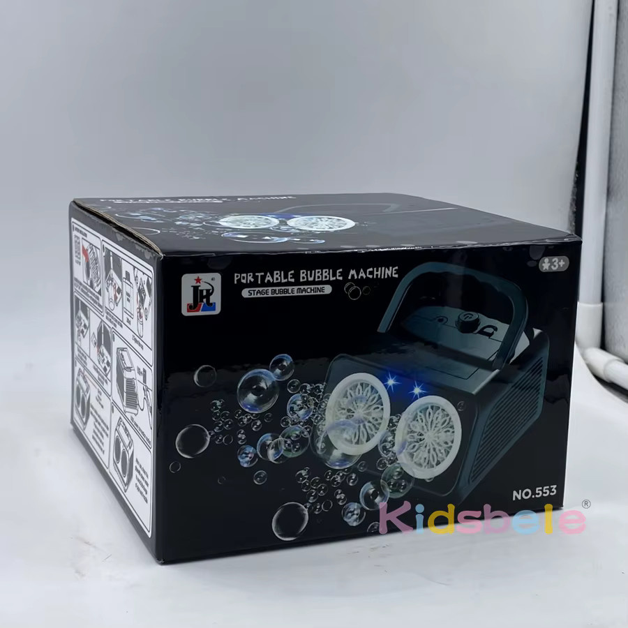 Kidsbele Elektrische Blasenmaschine, 26 Löcher, Schwarz, ab 3 Jahre - Bild 3