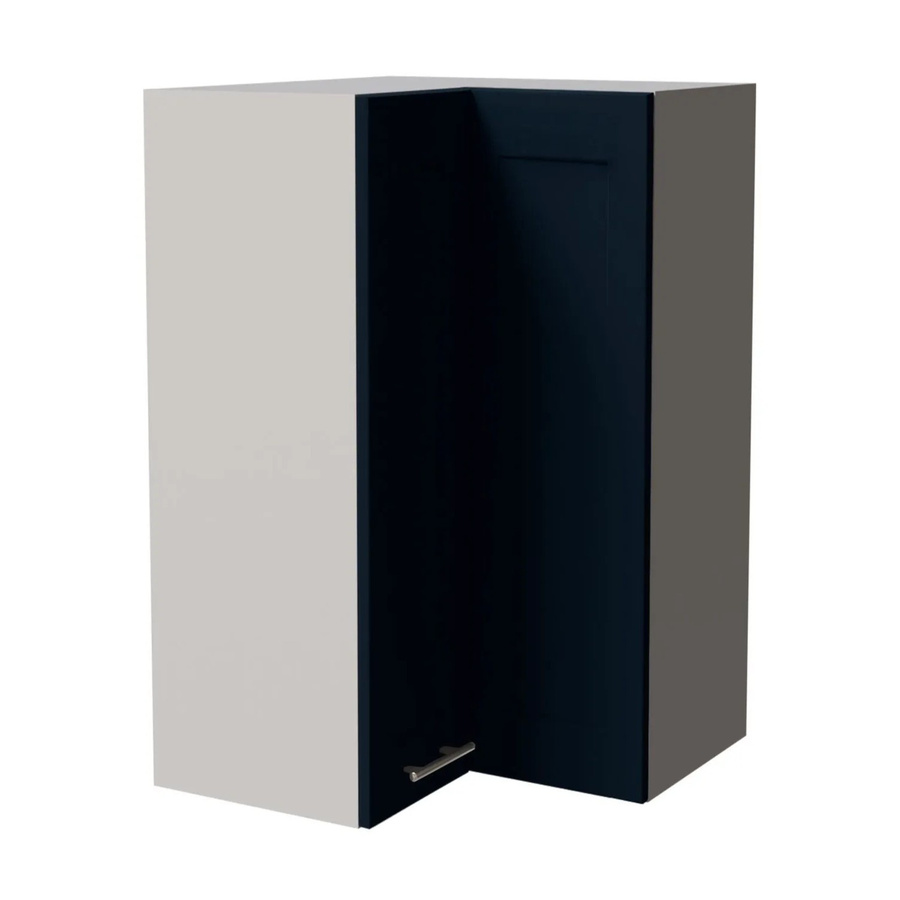 Eckhängeschrank Oslo von Feldmann-Wohnen in Grau/Indigo Matt, B/T/H: 60 x 60 x 96 cm - Bild 2