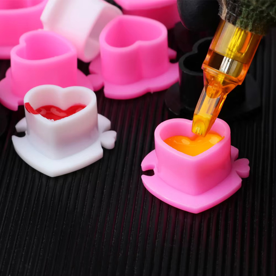 JUN.M Tattoo Ink Cups Einweg Kunststoff, 50 Stück - Bild 5