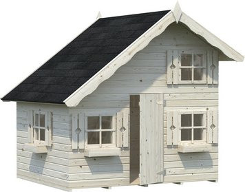 Palmako Spielhaus aus Fichtenholz in Natur und Braun, B/H/T: 258 x 228 x 224 cm - Bild 3