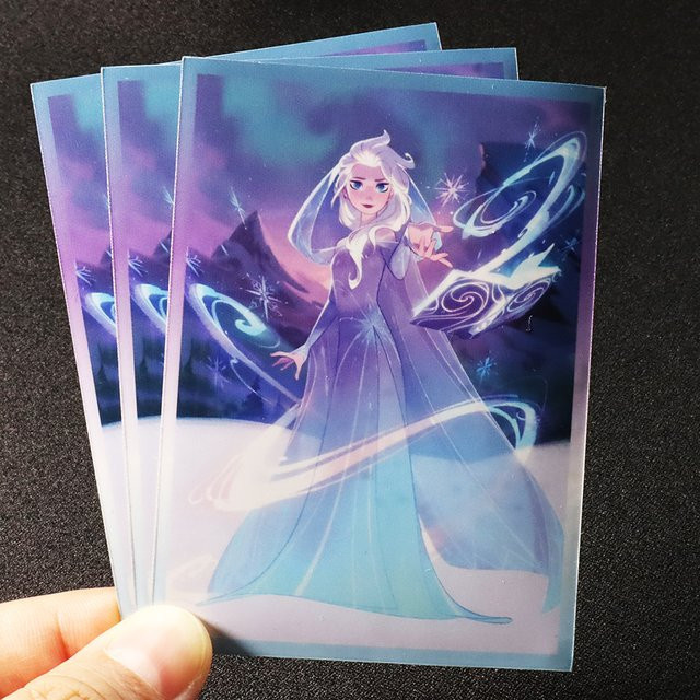 Bandai Lorcana Elsa Kartenhüllen Standard Größe transparent - Bild 1