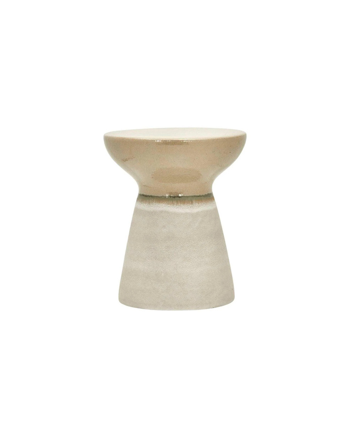 House Doctor Couchtisch Pablo Hocker aus Steingut in Sand, Durchmesser: 43 cm, Höhe: 36 cm - Bild 1