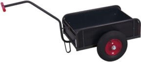 Cordes Handwagen mit Bordwand in Anthrazit RAL 7016 aus Stahl - Bild 1