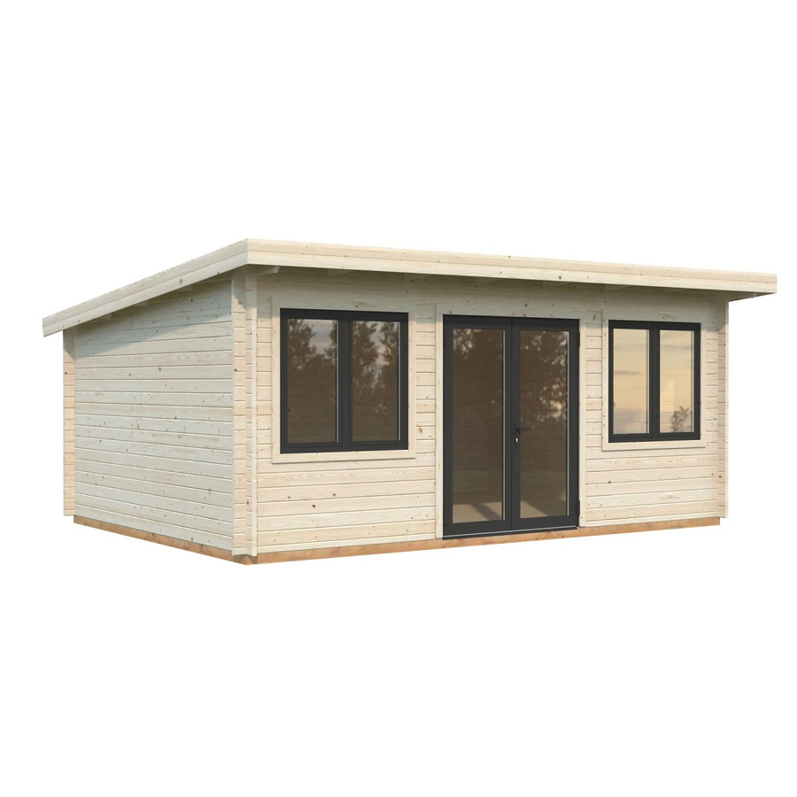 Palmako Gartenhaus Lisandra aus Fichte mit Pultdach und Boden in Natur - Bild 2