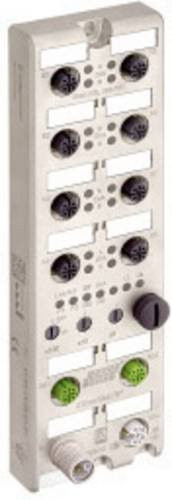 Lumberg Automation 0980 ESL 301-121 Sensor/Aktorbox aktiv, M12-Verteiler mit Metallgewinde und Ethernet/LAN, grau - Bild 1