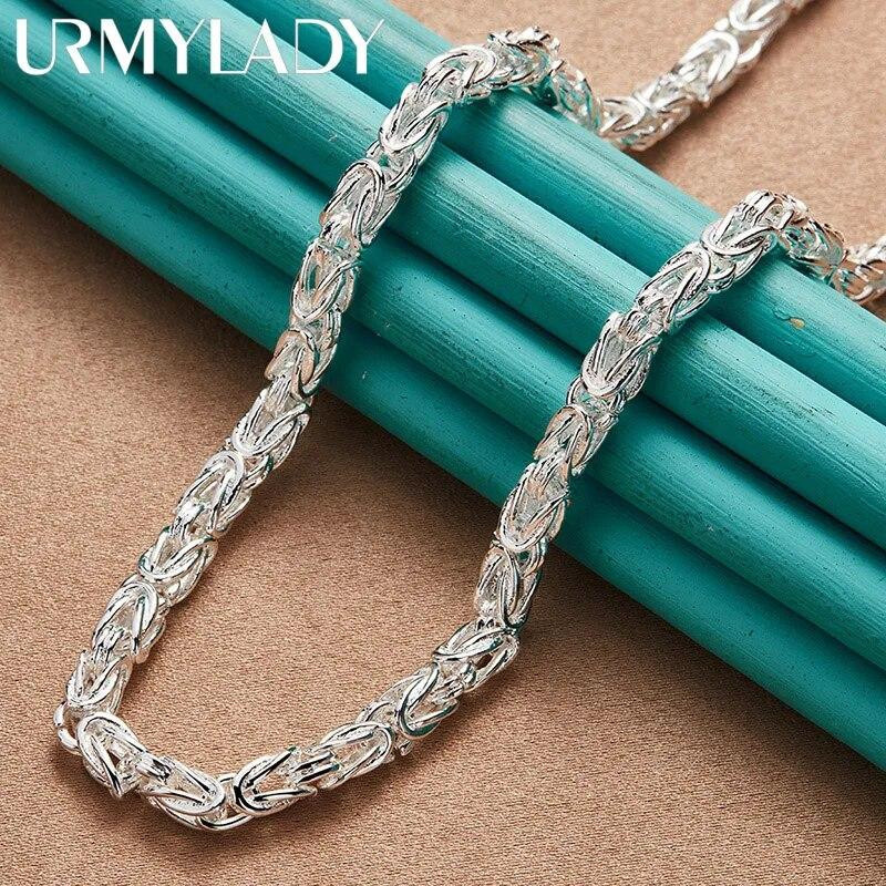 URMYLADY Charm Kette, 925 Silber, 60 cm, Unisex - Bild 2