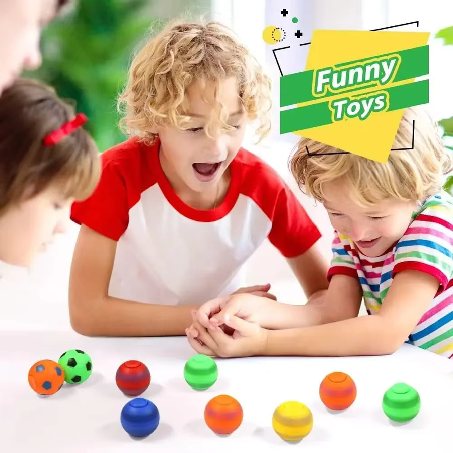 soulbao Mini-Fidget-Spinner Fußballbälle, 10-teiliges Set - Bild 3