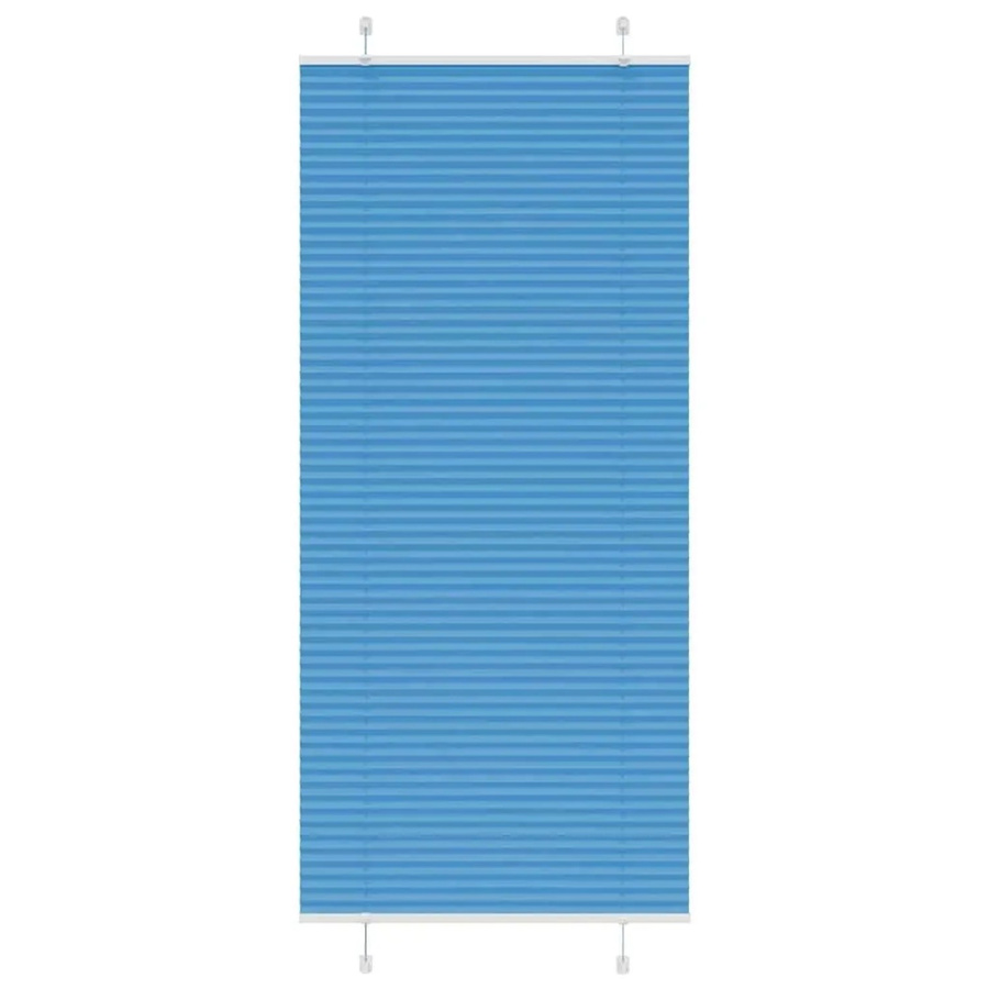 vidaXL Plissee Blau semi-transparent aus Polyester, B: 100 cm, H: 200 cm - Bild 2
