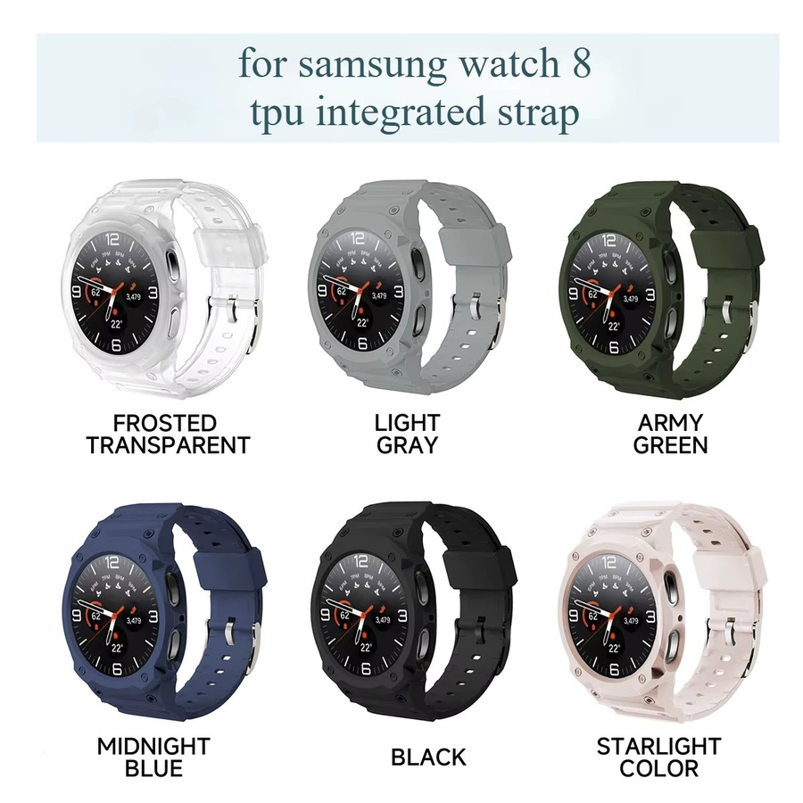 CAOWTAN Armbandhülle für Samsung Galaxy Watch 8, TPU, Unisex - Bild 2