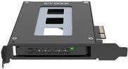 ICY DOCK ToughArmor MB111VP-B Mobiles Speicher-Rack für U.2 / U.3 NVMe PCIe 4,0 x4 SSDs, 2.5 Zoll, Schwarz - Bild 2