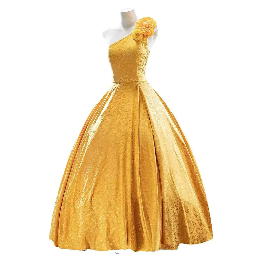 Wecos Cosplay-Kostüm Wecos Damen Süßes gelbes Kleid, Gelb - Bild 3
