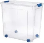 Tontarelli Combi Box Aufbewahrungsbox mit Rollen, transparent/blau, 85 l - Bild 1