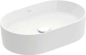 Villeroy & Boch Aufsatzwaschtisch Collaro aus Keramik, oval, weiß, B: 56 cm, T: 36 cm, ohne Überlauf - Bild 1