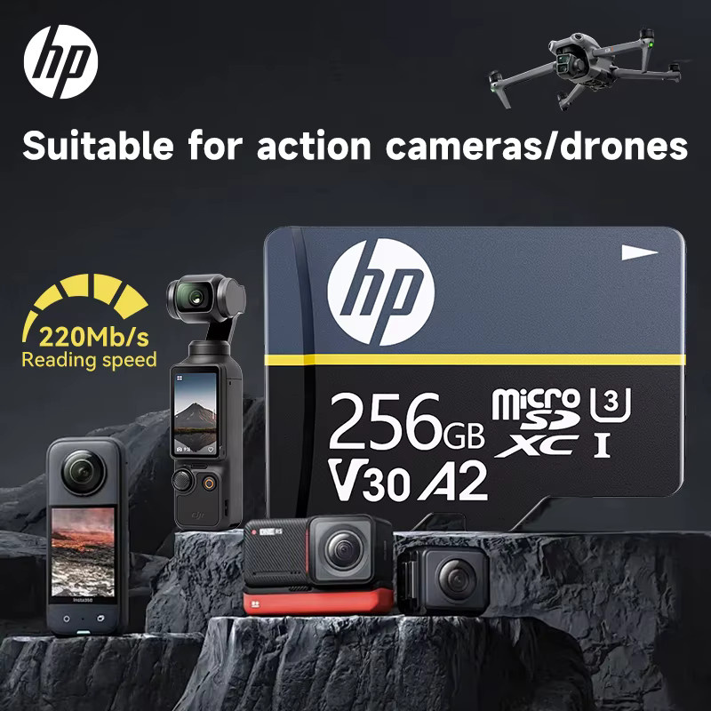 HP MicroSDXC-Speicherkarte A2 U3 V30 in Schwarz - Bild 1